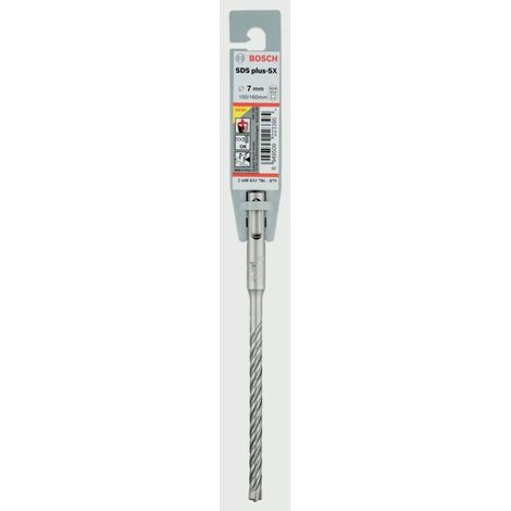 Bosch SDS Plus-5X Hammer Drill Bit 7mm x 160mm for Concrete