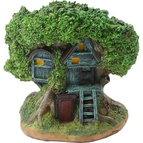 Mini-Blumentopf in Baumhausform, ideal für Sukkulenten. Töpfe mit Abflusslöchern, Stifthalter und Pflanzgefäß für Zuhause, Büro oder Garten.