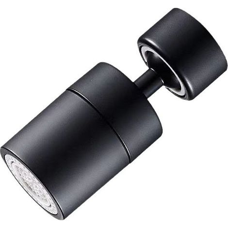 Mousseur orientable 2 jets F22 M24 noir, mâle / femelle (1/4)