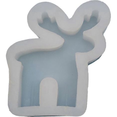 Weihnachts-Elch-Dekorationen, Epoxidharzform, Silikonform, Gießform, DIY-Bastelarbeiten, Gips, Kerzen, Seifenherstellungswerkzeug