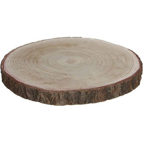 Dekorativer Sockel aus Holz, ø30 x 3 cm