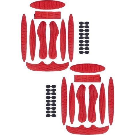 2 Sets Schaumstoffpolster für Fahrradhelme, universelle Ersatzpolster, Motorrad- und Fahrradhelmzubehör, Red-Fei Yu (1/5)