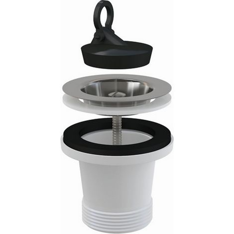 alcadrain Ablaufventil für die Spülbecken 6/4" mit einem Edelstahlgitter DN70 (1/2)