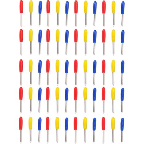 60 Lames de Rechange Incisive 30/45/60° Haute Dureté, 3 Boîtes de Rangement Incluses, pour Usage Domestique et Industriel (1/5)