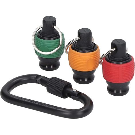 Lot de 3 porte-embouts de tournevis en alliage d'aluminium avec poignée hexagonale de 6,35 mm (1/4 pouce), rallonge et adaptateur pour foret (1/5)