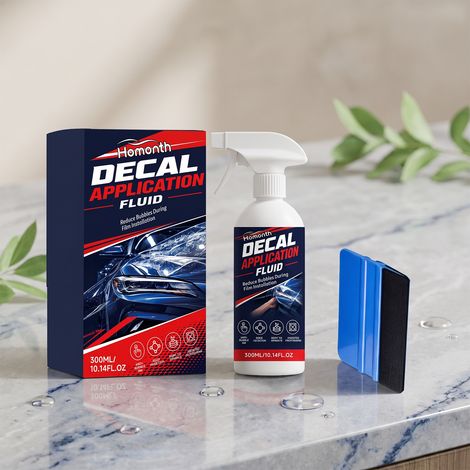 Solution d'entretien autocollante pour film de protection de peinture automobile, transparente et facile à installer, pour un entretien quotidien – 300 ml + raclette -- BIEMMEDUE (1/5)