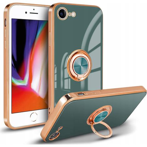 Funda Newseego gris para iPhone 7, 8 y SE (modelos 2020 y 2022) + soporte magnético de 360° (1/2)