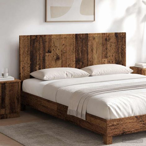 vidaXL Cabecero montada en la pared EDE Madera envejecida (1/5)