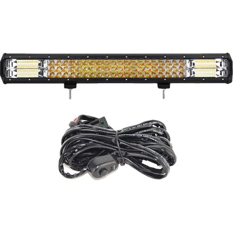 Barra luminosa a LED, fascio luminoso combinato, design resistente, con kit di cablaggio (1/2)