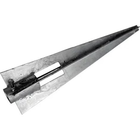 Estaca de fijación al suelo para postes metálicos de Ø 34 mm