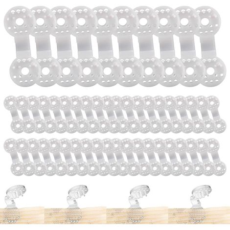 50PCS Clip de Tissu d'ombrage de Fixation pour Brise Vue Clip spécial avec œillet Fixation Brise Vue occultant Toile clôture toile coupe-vent, filet coupe-vent, filet d'ombrage, attaché et suspendu (B (1/5)