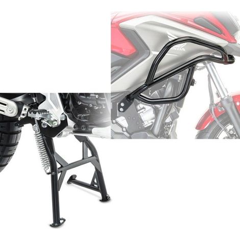 Parafango carter alto + Set cavalletto centrale per Honda NC 700 X 12-13