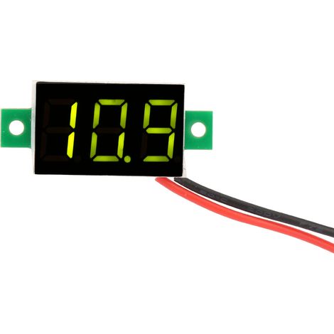 Mini-LED-Digitalröhrenvoltmeter, DC 2,4 V - 30 V, 0,36 Zoll, Zweidraht-Voltmeter, 5 Farben (1/5)