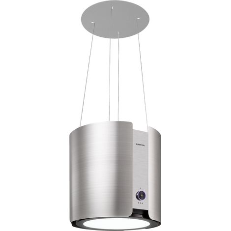 Klarstein – Hotte îlot 45 cm – Débit 402 m³/h – Éclairage LED – Commande tactile et gestuelle – Filtre à charbon actif lavable