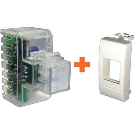 Fanton lampada incasso segna passo compatibile Bticino Living Light bianca