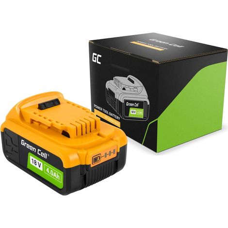 Batterie de remplacement Green Cell 18V 4Ah pour Dewalt XR DCB184