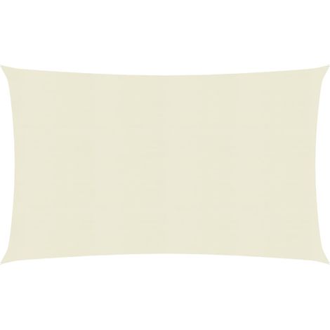 Voile d'ombrage Voile de parasol - 160 g/m² Crème 3,5x4,5 m PEHD BV214769 - BonneVie (1/5)