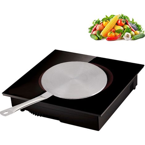 Convertisseur et Diffuseur de Chaleur Inox 22cm pour Cuisson Induction Gaz Électricité - Disque Régulateur Casserole Poêle (1/5)