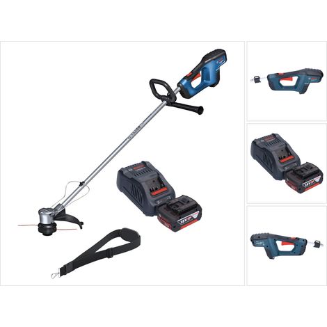 Bosch GRT 18V-33 Professional Akku Rasentrimmer 18 V 330 mm Brushless + 1x Akku 5,0 Ah + Ladegerät
