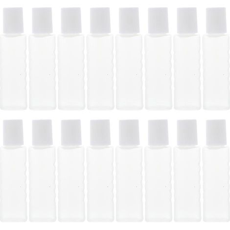 Lot de 30 mini-bouteilles vides et portables, multifonctionnelles et pratiques pour les voyages.-5.5x1.5x1cm-White (1/3)
