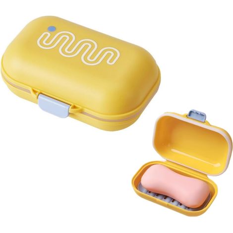 Tragbare Reiseseifenbox mit Deckel, wasserdichter und versiegelter Seifenhalter, Seifenboxen für Zuhause, Badezimmer, Wandern, Reisen