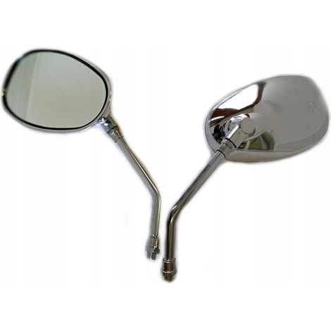 Specchietti per moto M10 Specchietti cromati Chopper Set di specchietti Chopper Moose Xt50q (1/5)