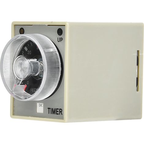 Elektronisches Zeitrelais, 8-polig, Auslöseverzögerung, 35-mm-DIN-Schienenmontage, 60-Sekunden-Verzögerungsbereich (AC220V) (1/5)