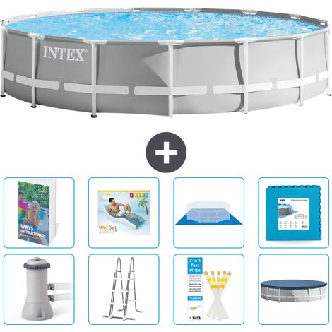 Prism Frame Pool Rund - 457x107 cm - 9-teilig S651