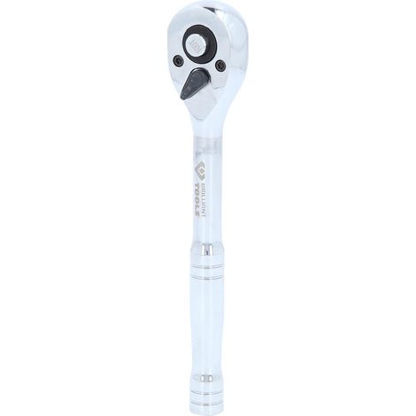 Leva a cricco telescopica 1/4" con impugnatura in metallo, 100 denti (1/4)