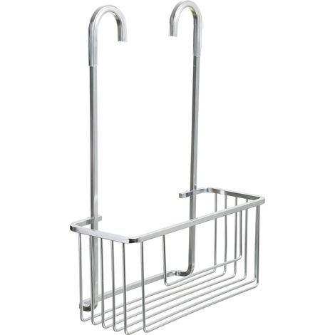 1 - Panier De Douche - Porte-Douche Suspendu - Aluminium Anticorrosion - Drainage Rapide Et Montage Sans Perçage - Pour Salle De Bain - Argent - 28x12,8x38,5cm