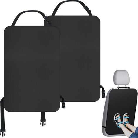 2 Piece Car Seat Back Protector, Waterproof Child Rear Seat Protectors Ant, Easy Care Car Rear Seat Kick Mat, for Children and Dogs (Style 1) (1/5)