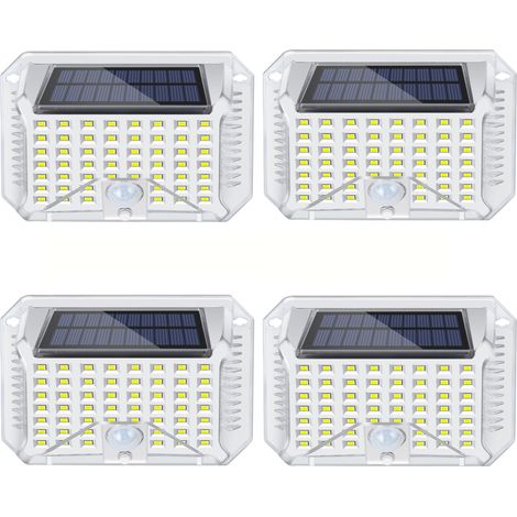 Solar lights for outdoor use, 90 LED solar light, 120° super bright beam with motion sensor, 3 modes, IP65 waterproof wall light (1/5)