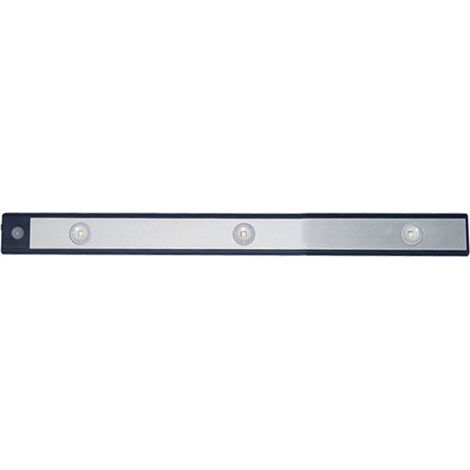Capteur de mouvement sans fil rechargeable intelligent ultra mince de lumière de placard de LED pour l'armoire 40 cm / 15,7 pouces noir (1/5)