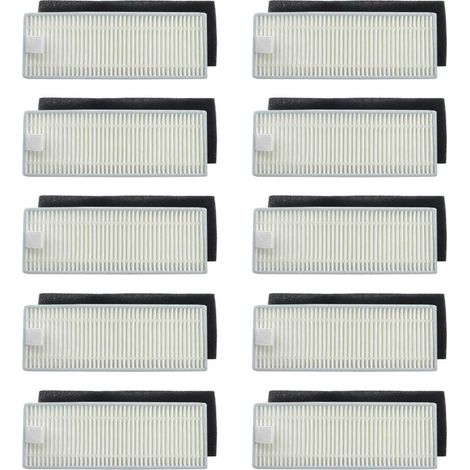 Lot de 10 filtres Hepa compatibles avec Cecotec Conga Excellence 1090/1099 l'aspirateur robot (1/5)