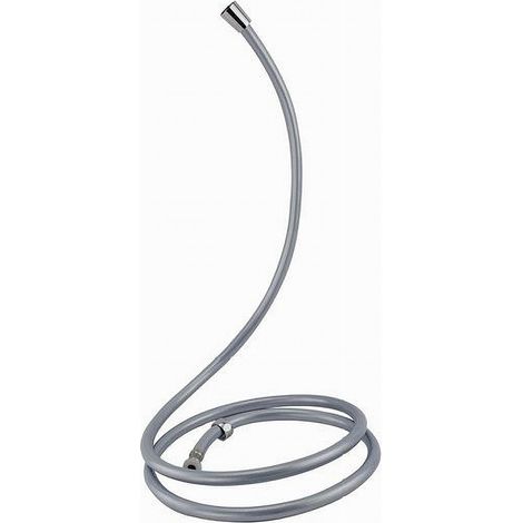 TRADE SHOP - Laccio Tubo Flessibile Doccia In Pvc Grigio Universale Lunghezza 2 Metri 69232 - (1/2)