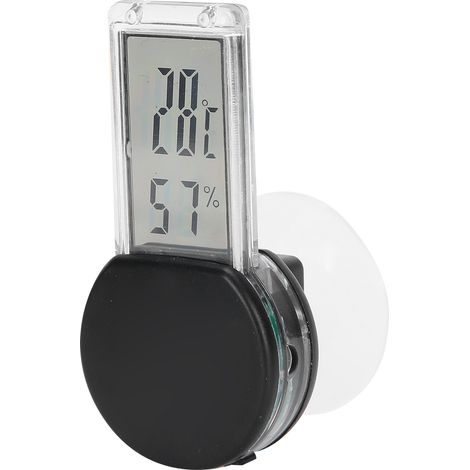 Thermomètre-hygromètre numérique pour terrarium à reptiles, noir (1/5)
