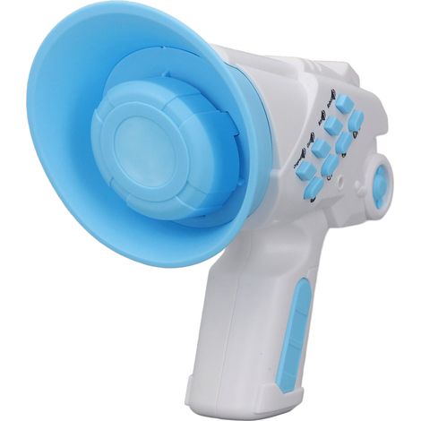 Mini-Stimmverzerrer, Megafon-Spielzeug aus Kunststoff für Kinder, himmelblau.