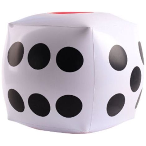 38cm Giant Inflatable PVC Dice - Fun indoor and outdoor giant dice game, ideal for pool parties and other events. (1/5)