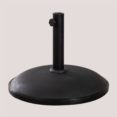 Pied de parasol rond Ø50 cm en béton Zante SKLUM Noir