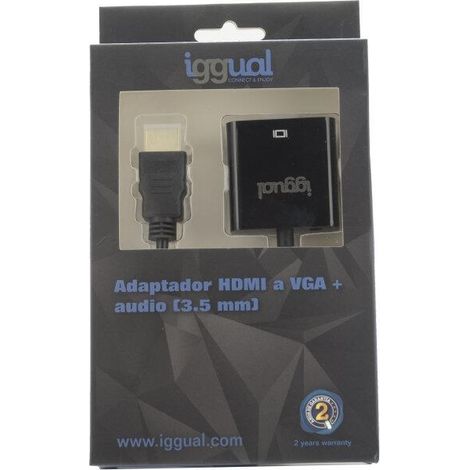 iggual Adaptador Hdmi A VgA+ Audio (3.5 Mm) (1/3)