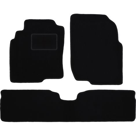 Schwarze Veloursmatten für: Nissan Almera Tino Minivan (2000-2006)