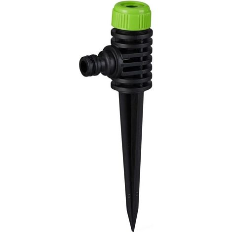 Gartensprenger-Set, 3-teilig, Rasenbewässerung, Rasensprenger, Erdspieß, 1/2" grün/schwarz, 30 m², grün/schwarz