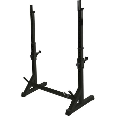 Support de squat,Support pour Barre,multifonctionnel monobloc ,73-105 x 54 x 80-150 cm,noir (1/5)