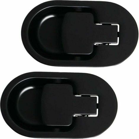 Levier de Fauteuil et Canapé Inclinable Relax, Manche en Métal D'aluminium Solide Noir sans Cable (2 Pièces),dolaso