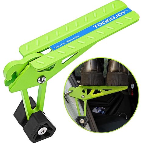 Marchepied de Porte de Voiture Universel, Pédales de Porte Pliables Portables, Crochets de Véhicule Stable Charge 180kg, Accéder très Facilement Toit de la Voiture, pour Voiture SUV, Vert (1/5)