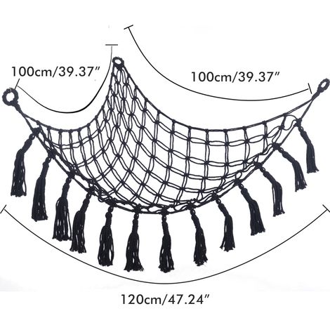Hamac pour peluches, filet de rangement pour jouets, hamac mural en filet, organisateur de jouets pour enfants (1/5)
