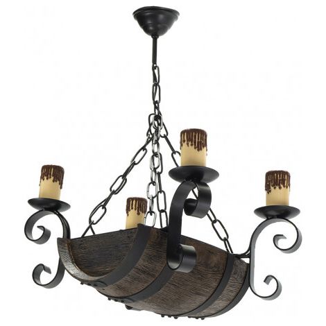 Barrel Lampe. 4 Lichter. Abmessungen (66x33cm).