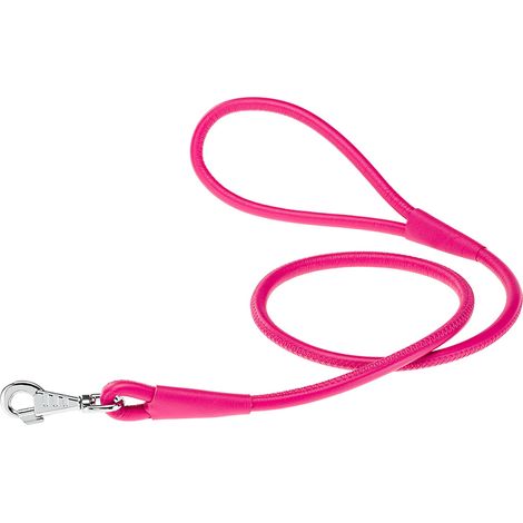 Ferplast VOGUE G Guinzaglio in pelle per cani. Variante 10/120 - Misure: Ø 10 mm x L 120 cm - Fucsia