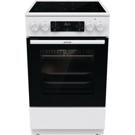 Cocina Vitrocerámica Gorenje GECS5C70WA Independiente 50 cm 70 L 4 Zonas Blanco (1/5)