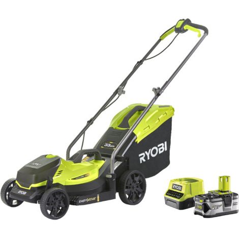 RYOBI Tondeuse poussée - RLM18X33B40 - 18V One+ - coupe 33cm - 1 batterie 4.0Ah - 1 chargeur (1/10)